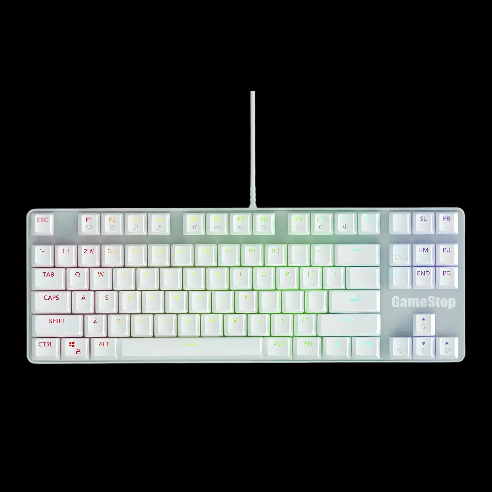 Gamestop GS200 Keyboard – USB wired, RGB backlit, 104 keys.