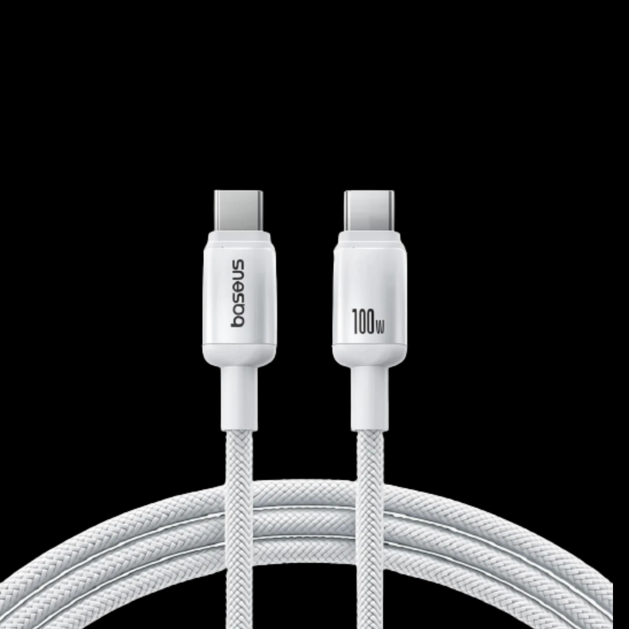 USB-C - USB-C Baseus Silky data and charging cable, 100W, 1m, white P10377704213-00
