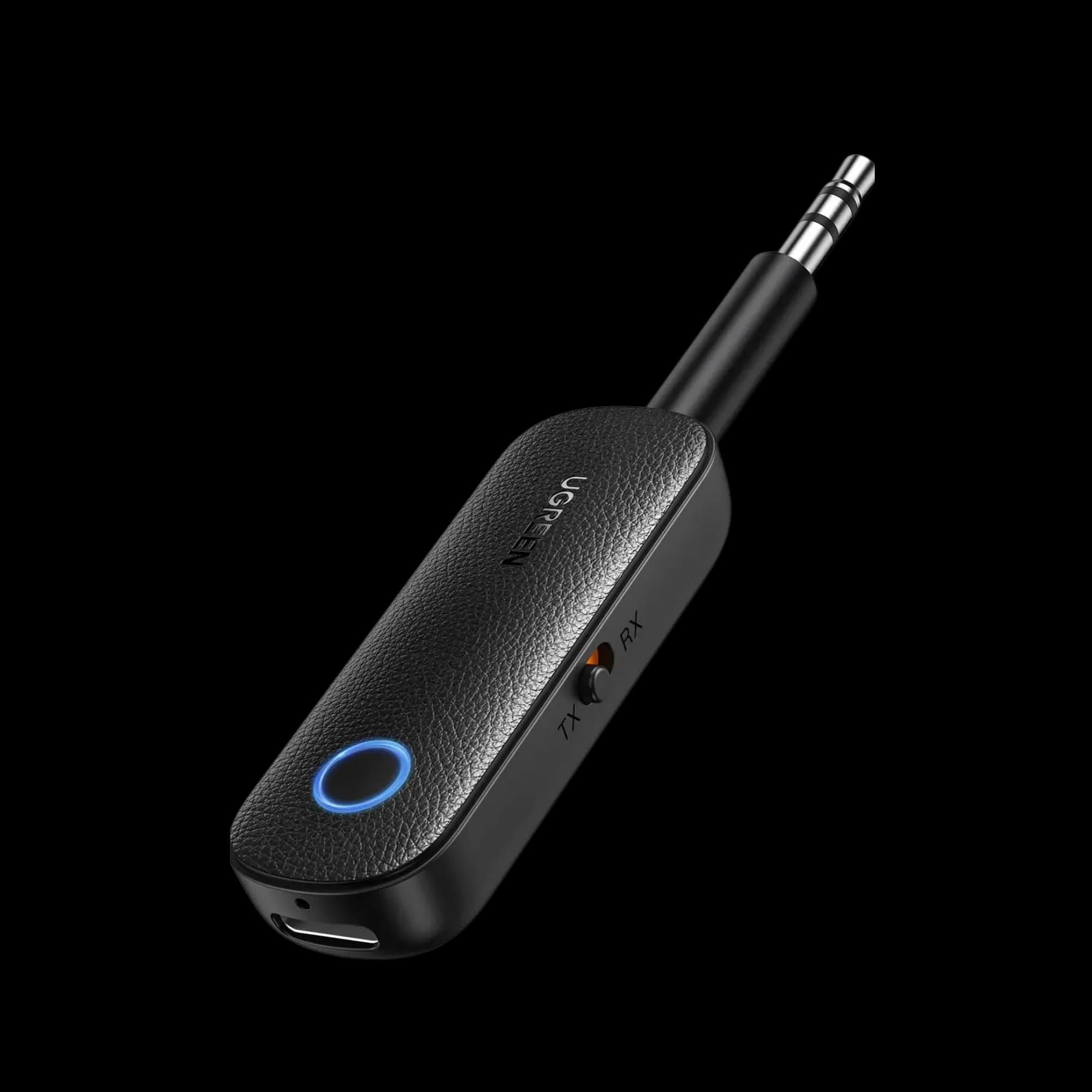 Wireless 2-in-1 Bluetooth Audio Receiver and Transmitter (AUX Adapter).
Multi-function Bluetooth adapter that works in TX (transmit) mode