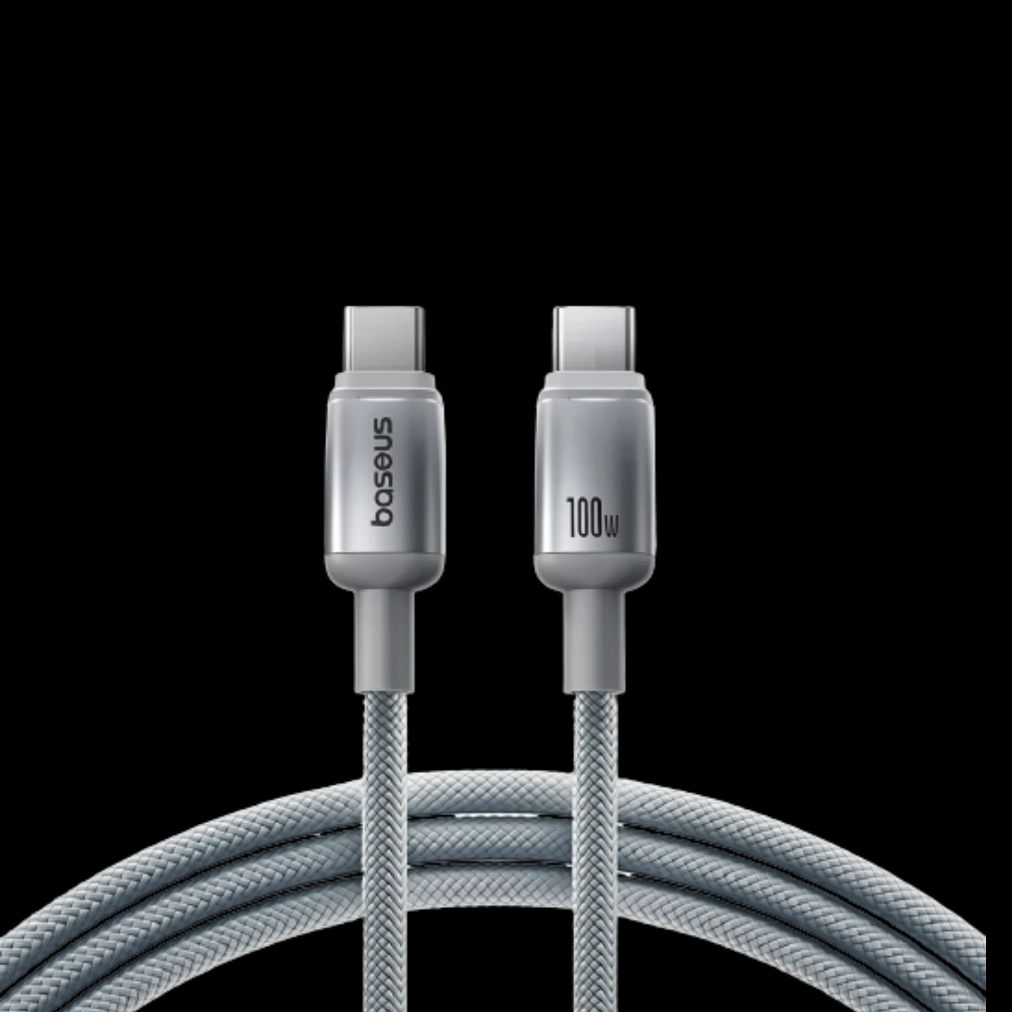 USB-C Data and Charging Cable - USB-C Baseus Discolor, 100W, 2m, Silver E0420800