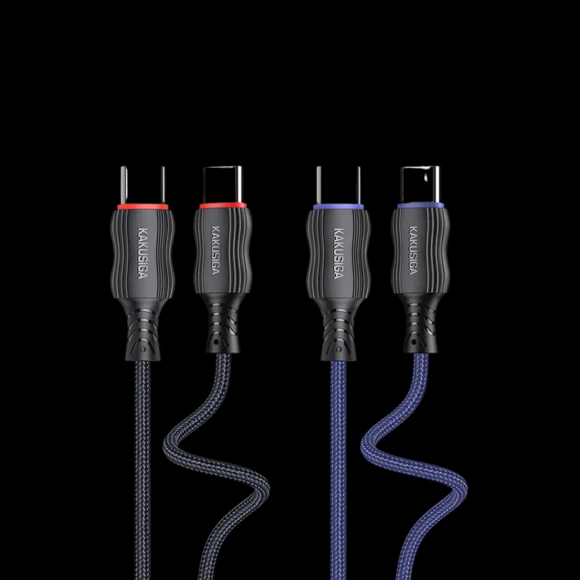 KAKUSIGA KSC-996 Shanchuan Series USB A TO Type-C  Smart Charging Data Cable 2m_RED
