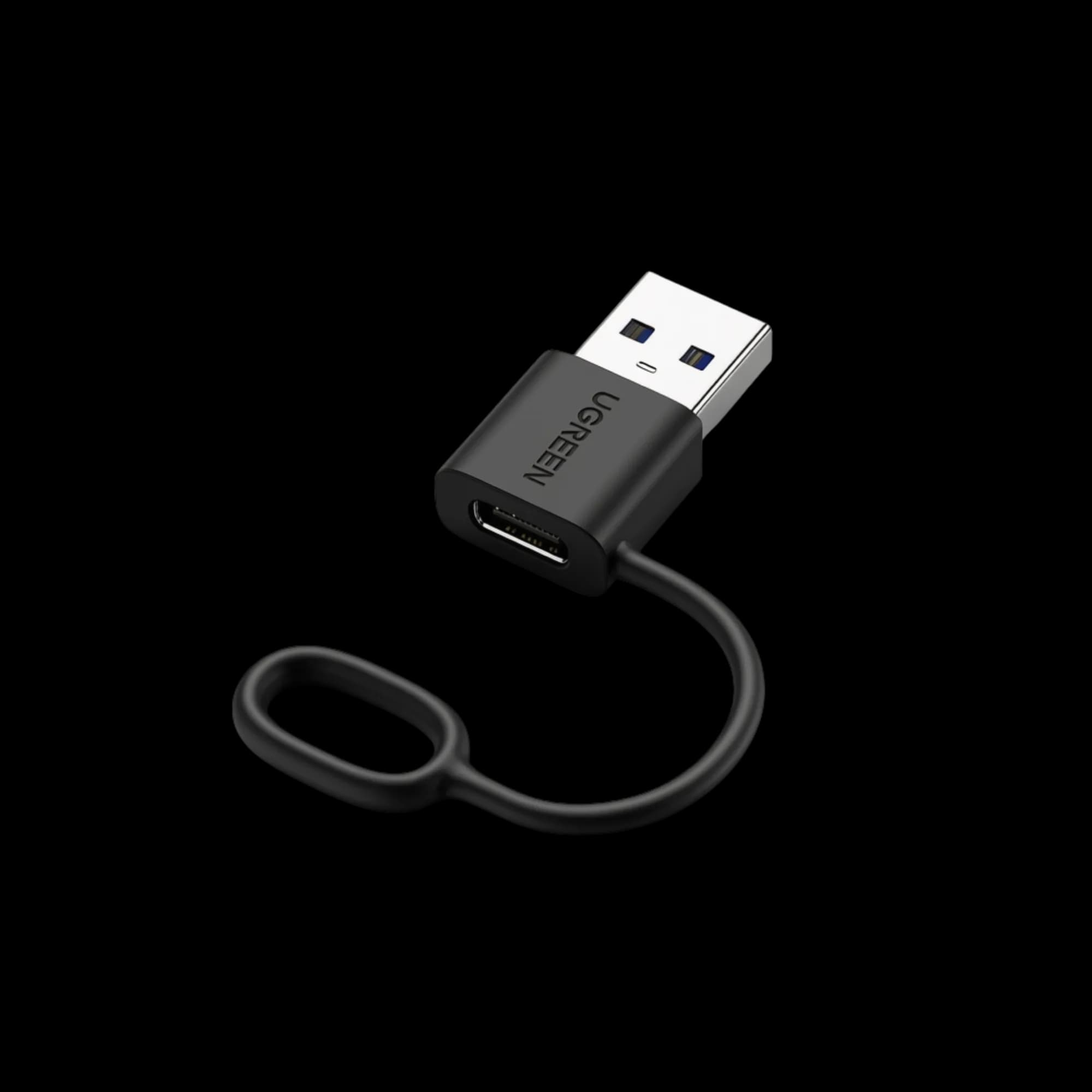 Type C Female to Type A Male Ugreen US701 USB 3.0 Adapter, Fast Charging and Sync Converter, Compatible with iPhone 14 Pro Max, Galaxy S24, Pixel 9, M